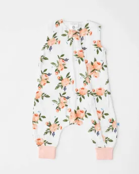 Sleep Romper, Watercolor Roses