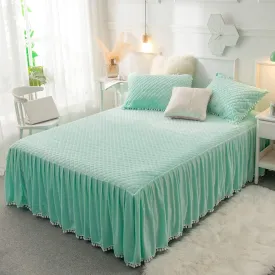 Softy Mint Bed Skirt