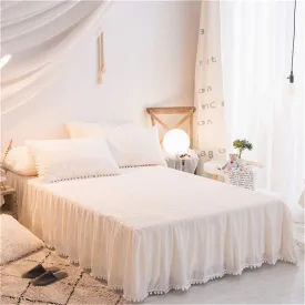 Softy White Bed Skirt