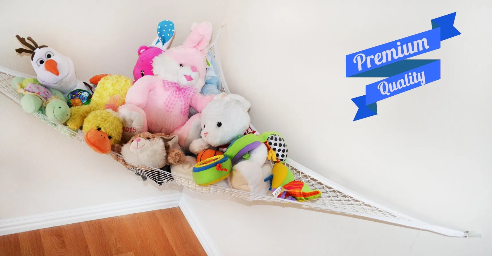 Stuffed Animal Toy Hammock - Best For Keeping Rooms Clean, Organized And Orderly - Comes