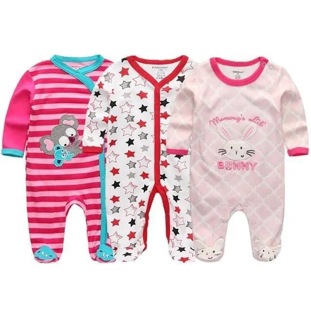 Summer Baby's Colorful Cotton Rompers