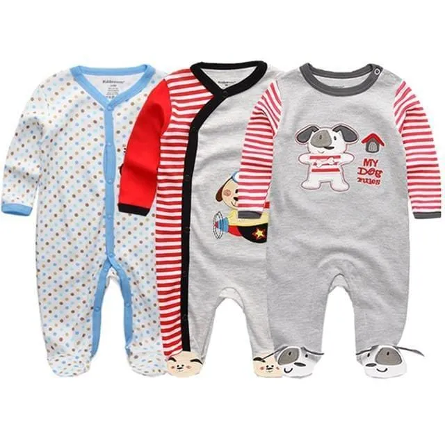 Summer Baby's Colorful Cotton Rompers