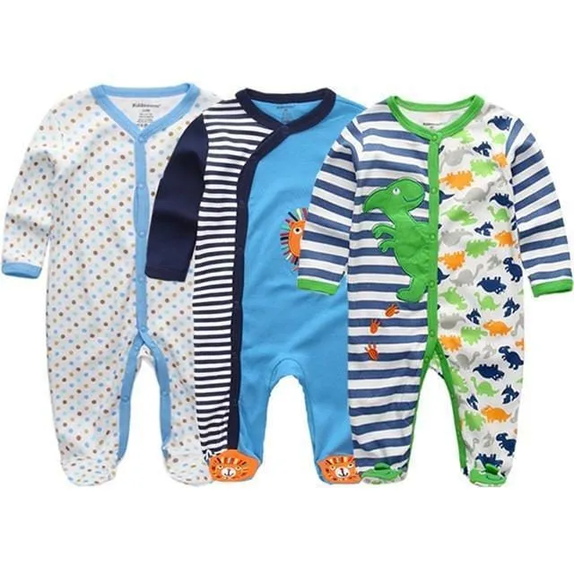 Summer Baby's Colorful Cotton Rompers