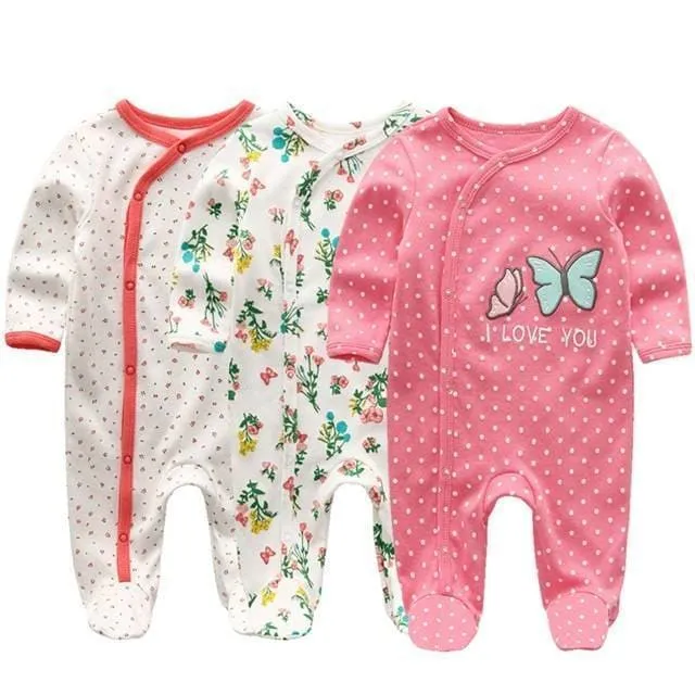 Summer Baby's Colorful Cotton Rompers