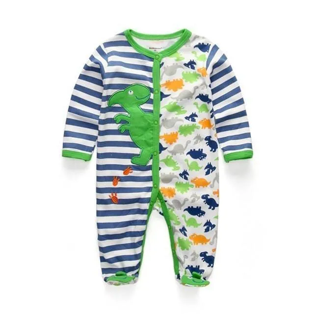 Summer Baby's Colorful Cotton Rompers