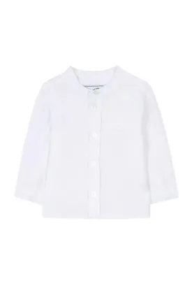 TAR White Baby Long Sleeve Linen Shirt