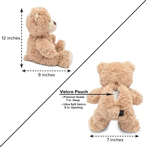 Teddy Bear with Pouch, Easily Insert a Recordable Sound Module