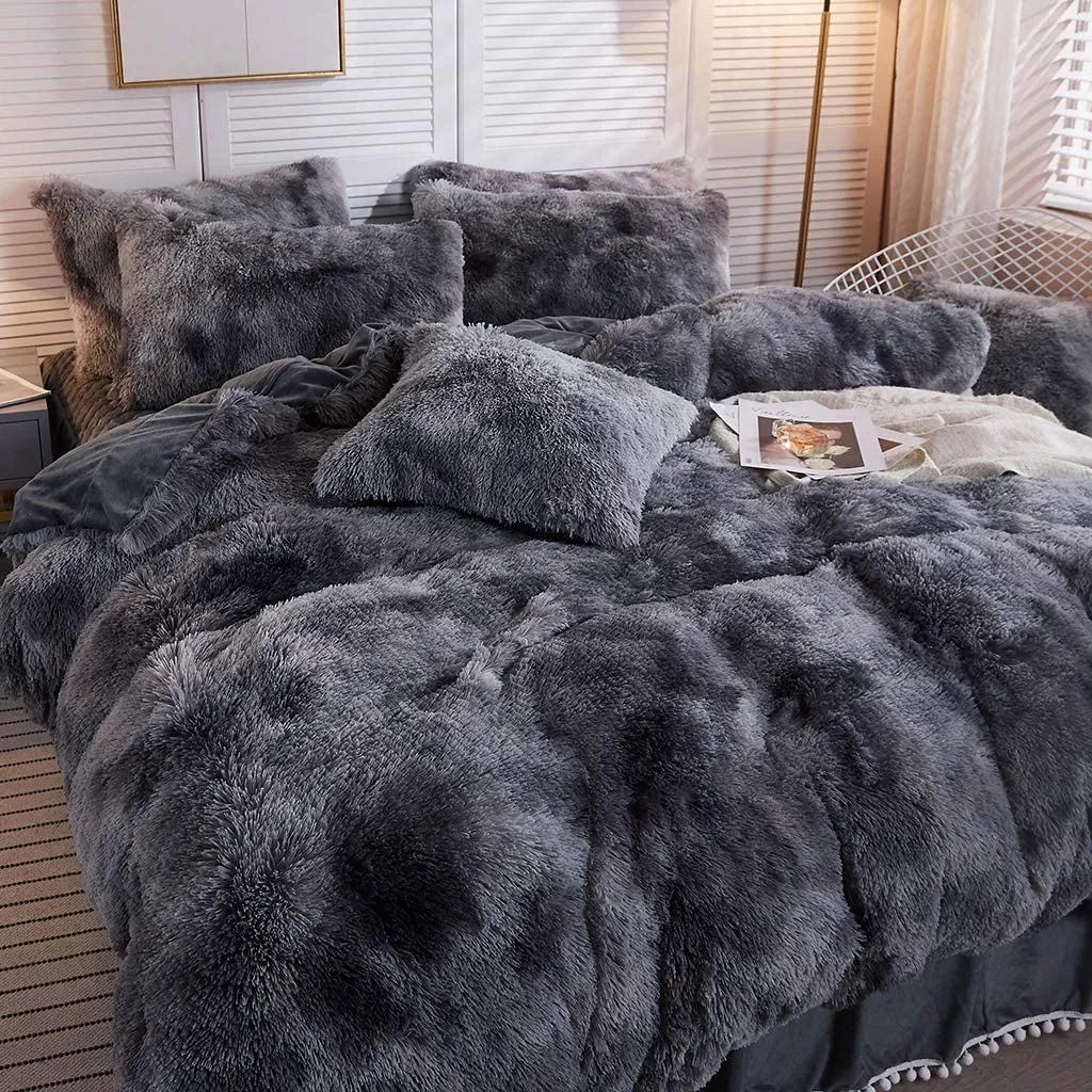 The Softy Marble Gray Bed Set