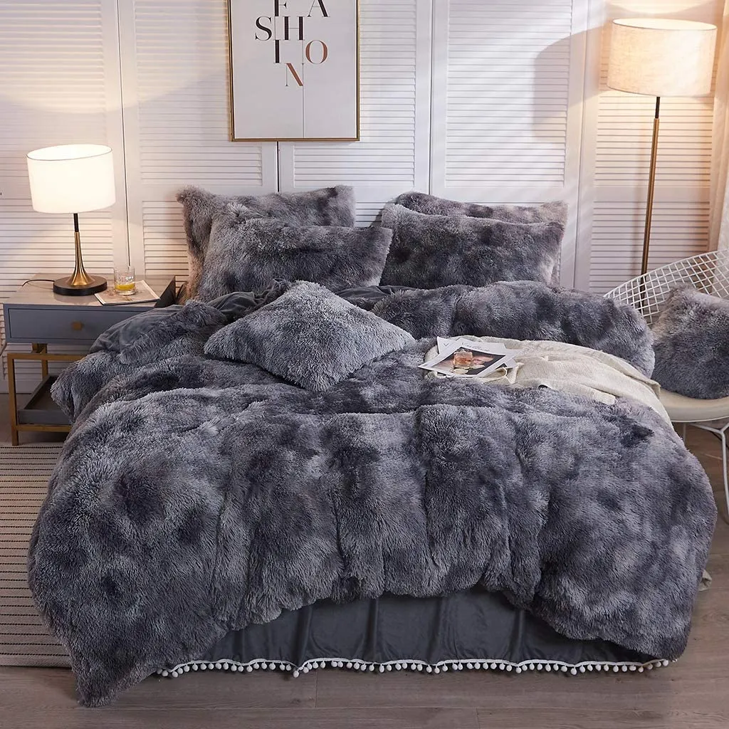 The Softy Marble Gray Bed Set