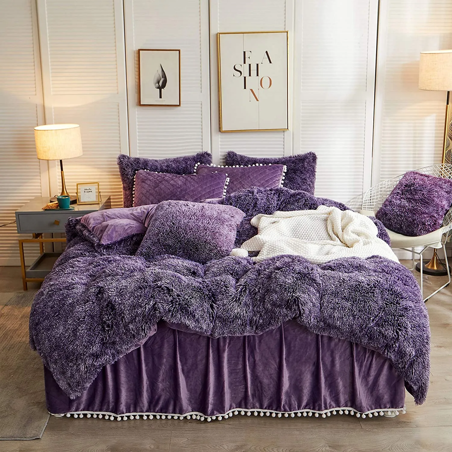 The Softy Ombre Purple Bed Set