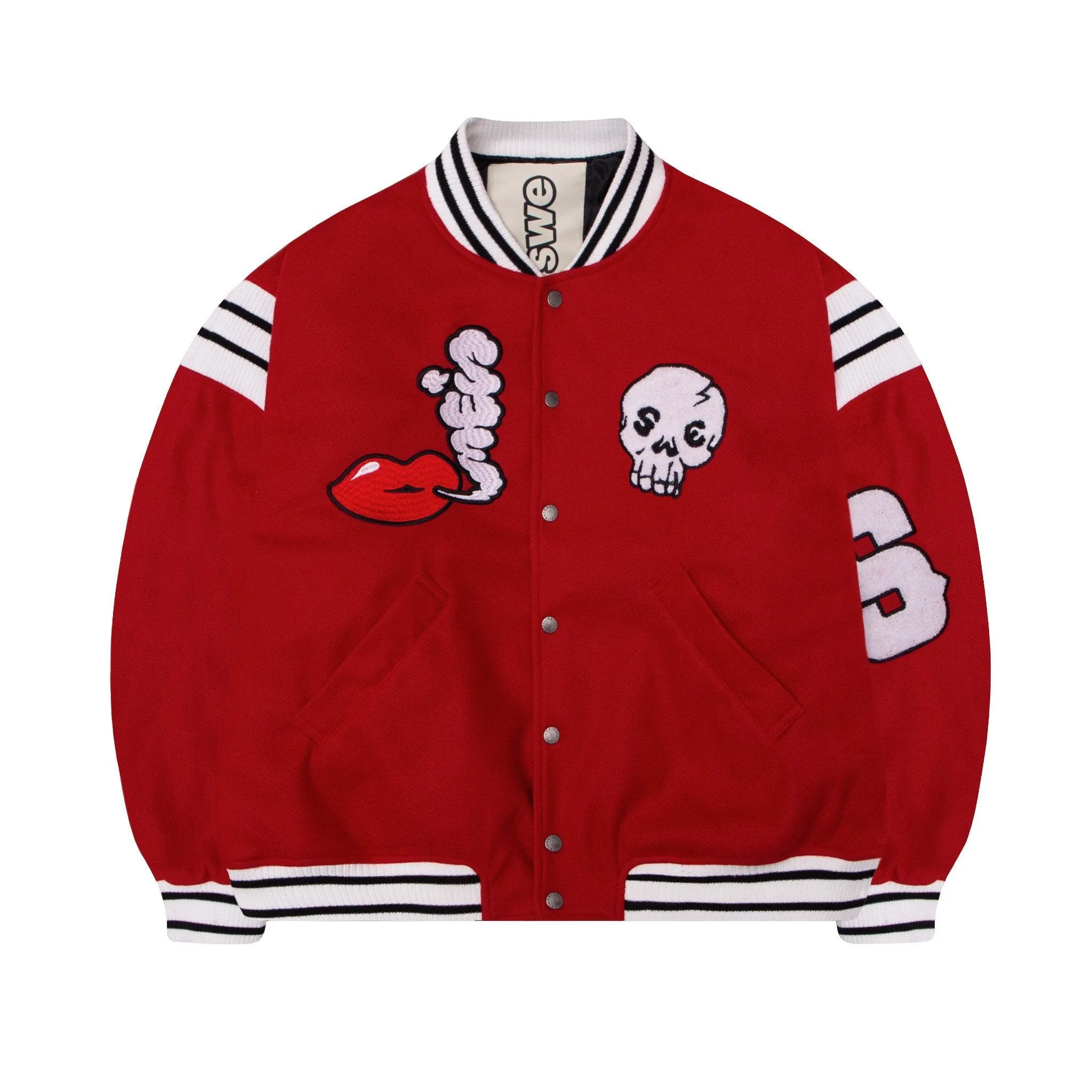 TIGER VARSITY JACKET - RED