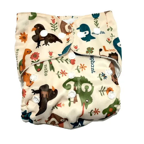 Tropical Print- Re-Usable Cloth Diaper