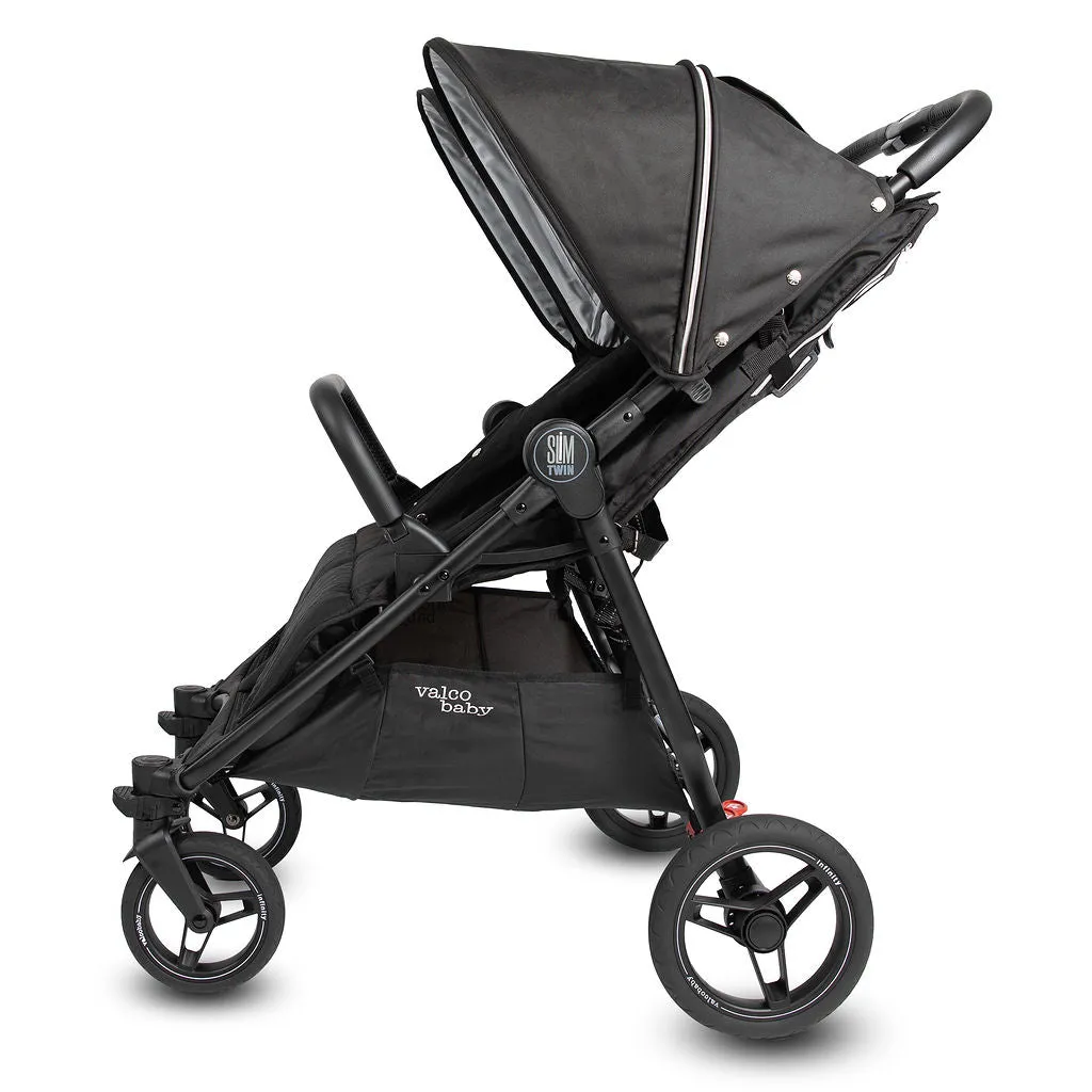 Valco Baby Slim Twin Double Stroller With Bumper Bar - Sport Edition