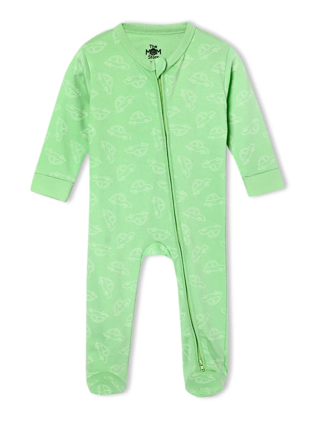 Vroom Vroom Infant Zipper Romper