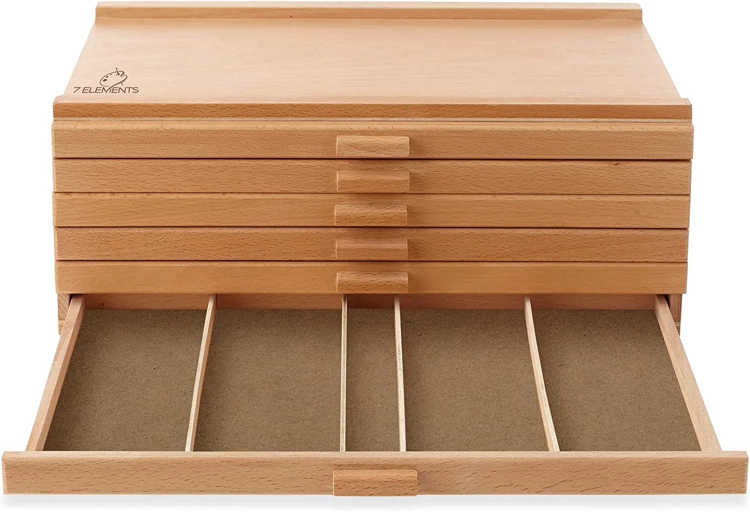 Wooden Drawer, Artist Storage Supply Box for Pastels, Pencils, Pens, Markers, Brushes and Tools