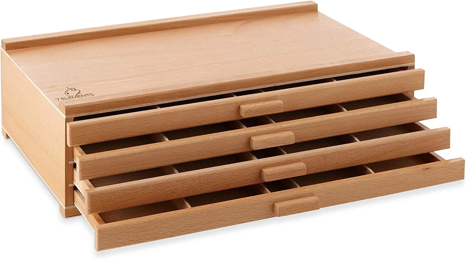 Wooden Drawer, Artist Storage Supply Box for Pastels, Pencils, Pens, Markers, Brushes and Tools