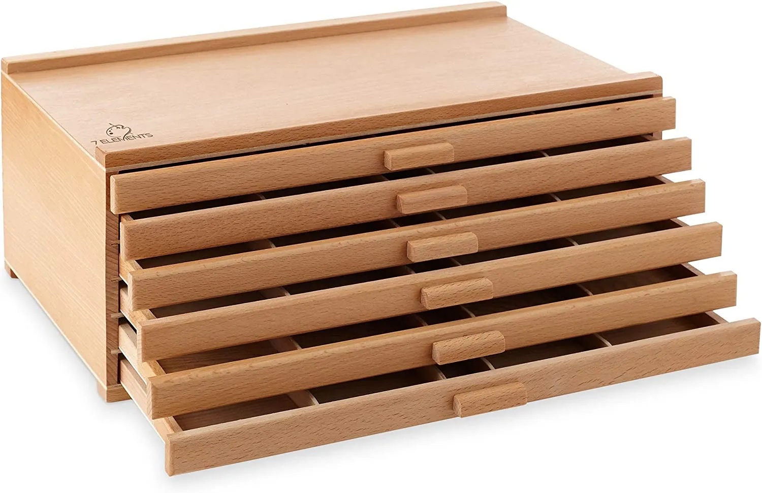 Wooden Drawer, Artist Storage Supply Box for Pastels, Pencils, Pens, Markers, Brushes and Tools