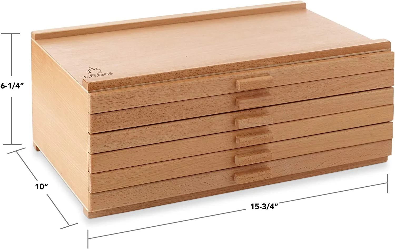 Wooden Drawer, Artist Storage Supply Box for Pastels, Pencils, Pens, Markers, Brushes and Tools