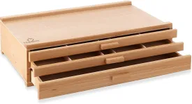 Wooden Drawer, Artist Storage Supply Box for Pastels, Pencils, Pens, Markers, Brushes and Tools